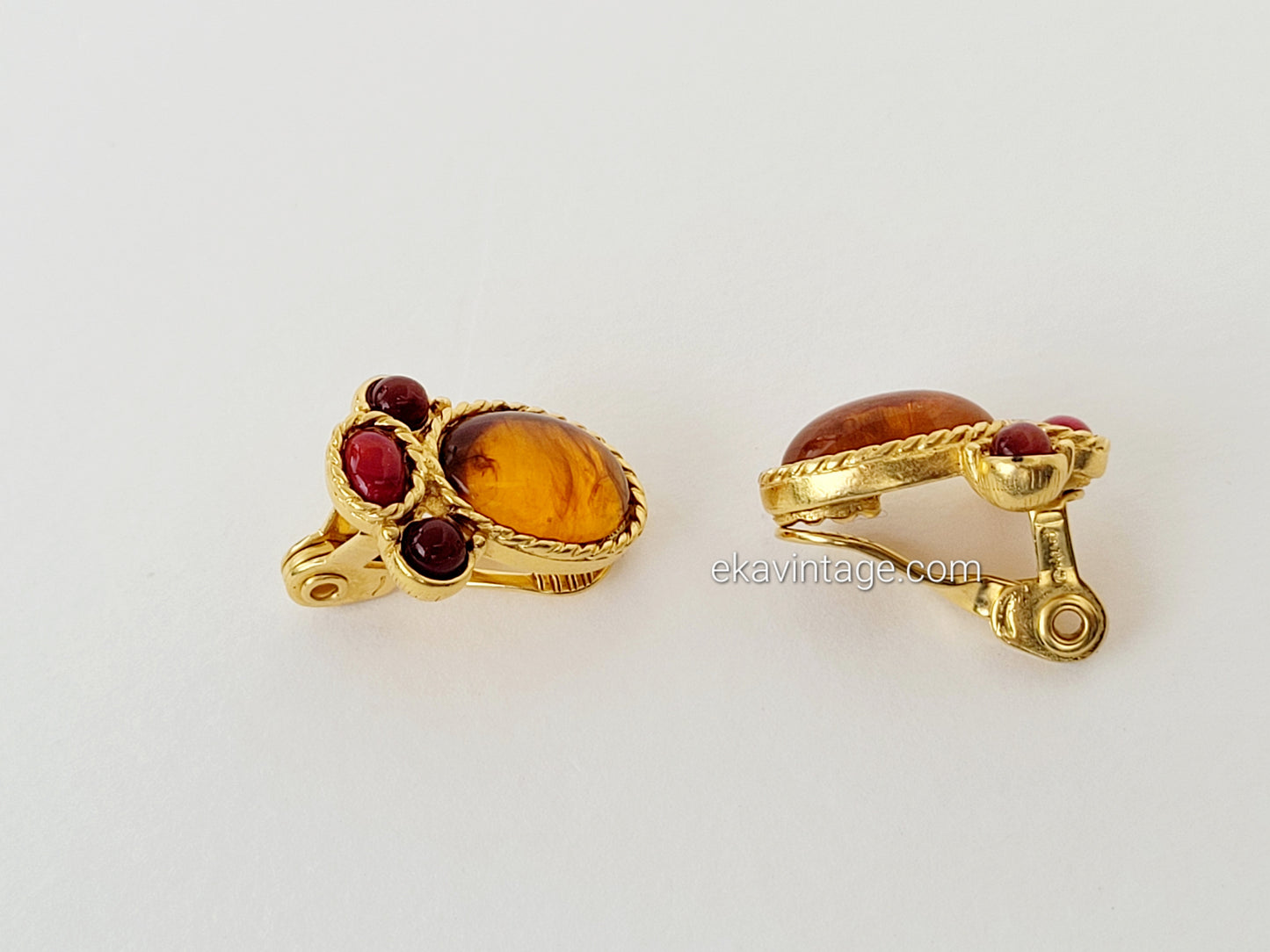 Monet - Boucles d'oreilles vintage