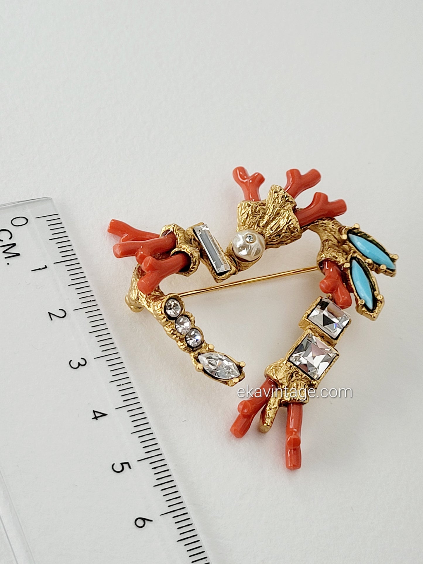 Christian Lacroix-Broche vintage Cœur