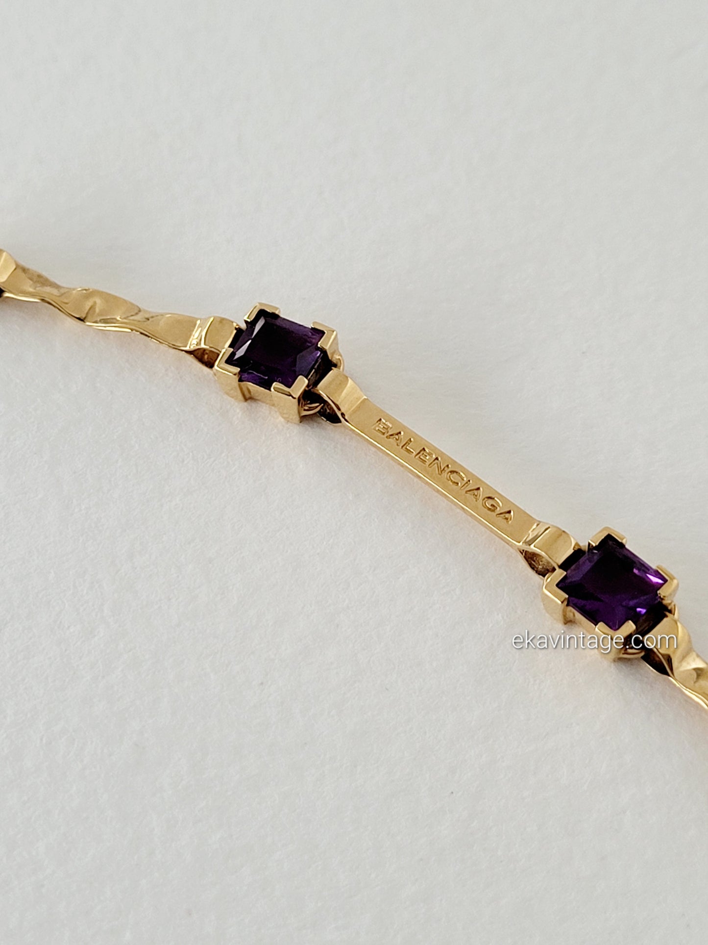 Balenciaga - Collier et bracelet doré