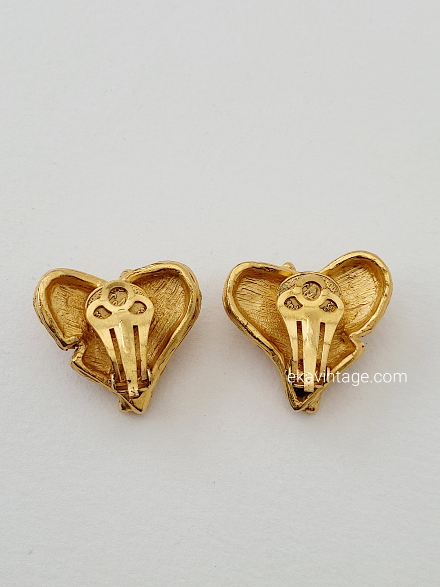 Christian Lacroix - Boucles d'oreilles vintage Cœur