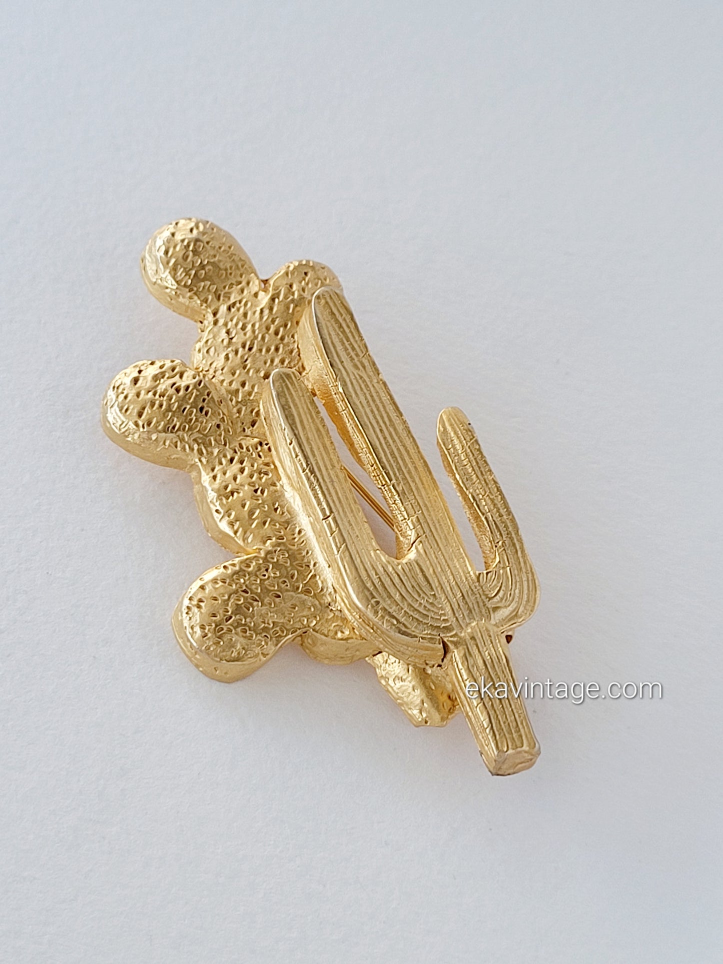 Il était une fois - Broche vintage Cactus