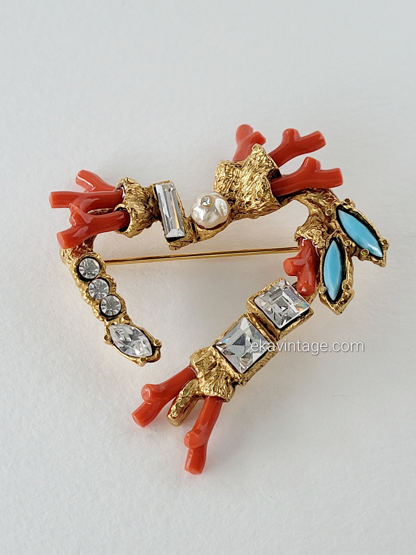 Christian Lacroix-Broche vintage Cœur