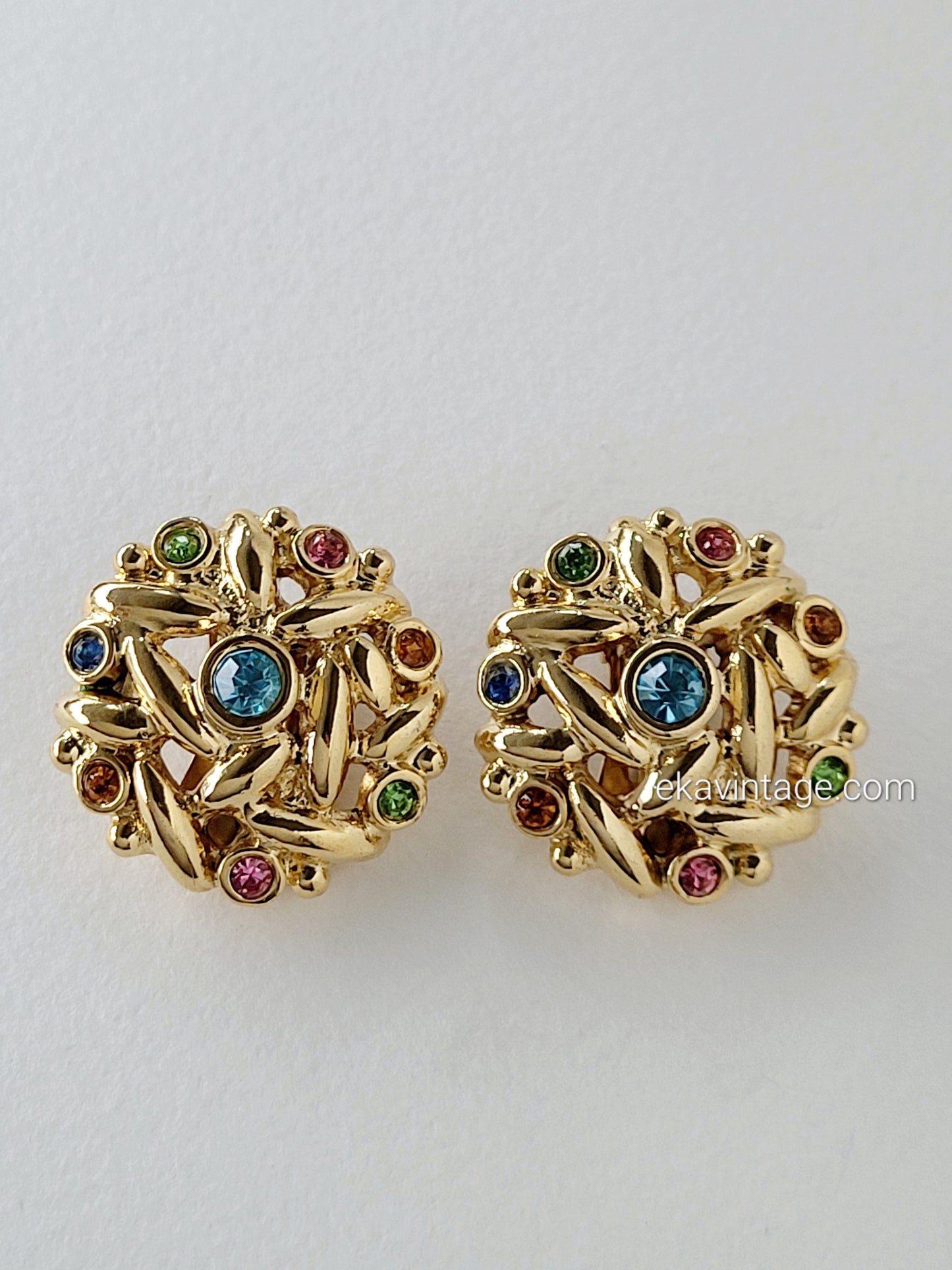 Leritz - Boucles d'oreilles vintage