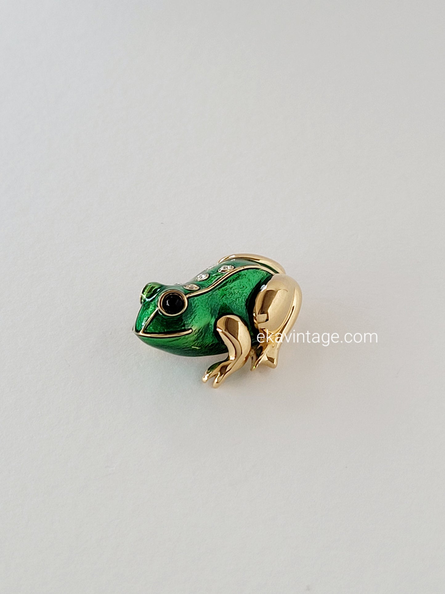 Alpha - Broche vintage - Grenouille