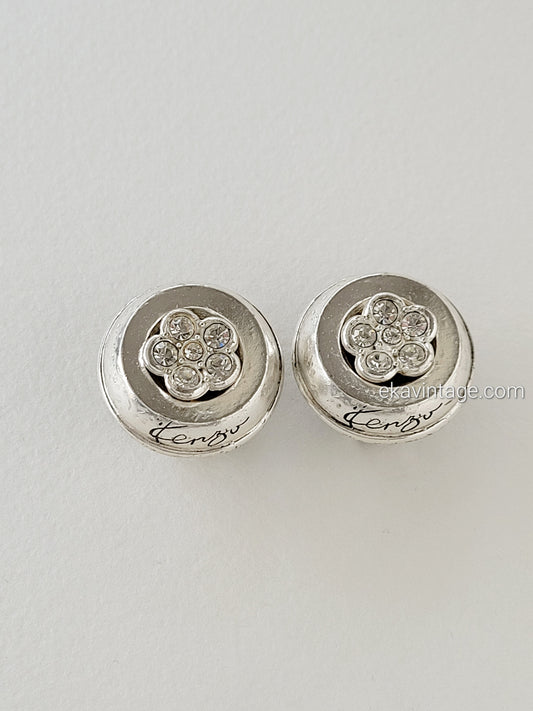 Kenzo - Boucles d'oreilles vintage Fleur