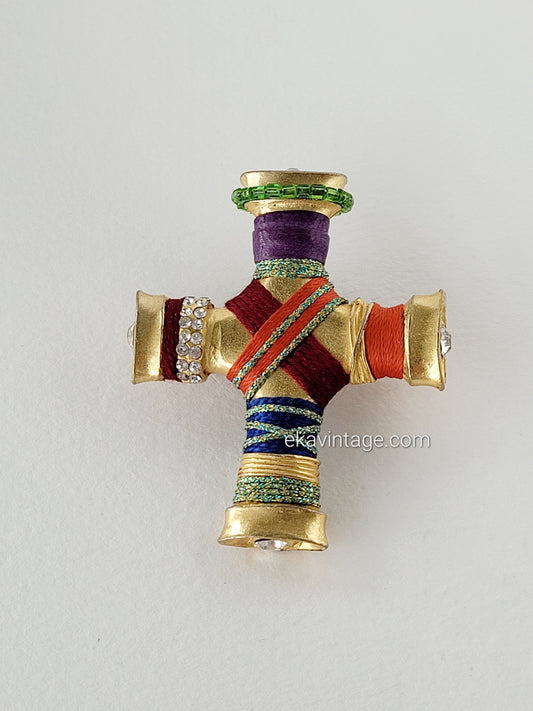 Christian Lacroix-Broche vintage Croix