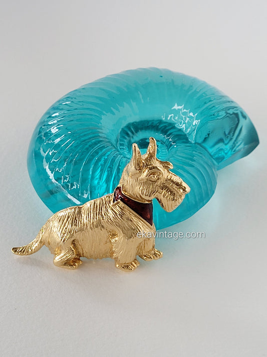 Broche vintage Chien