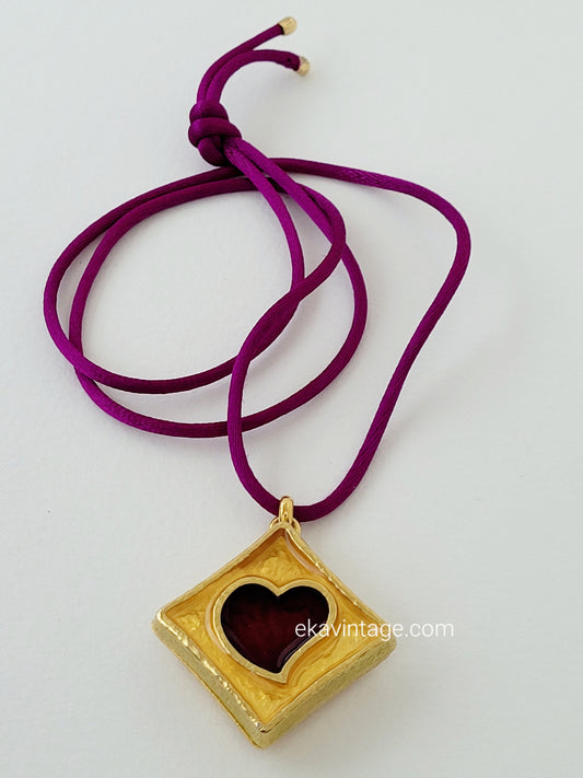 Ysl - Collier/Pendentif vintage OPIUM