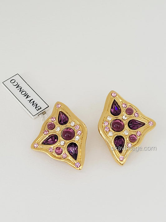 Enny Monaco - Boucles d'oreilles vintage