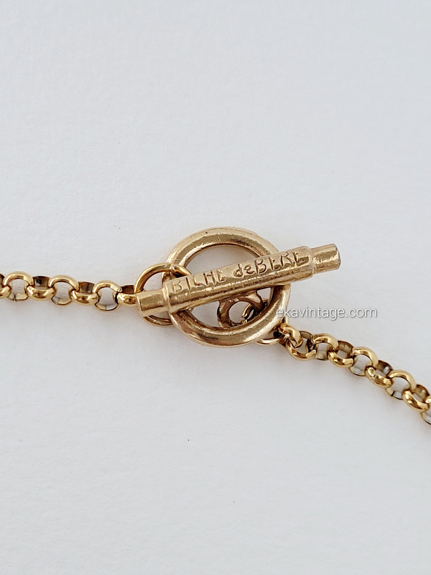 Biche de Bere - Collier vintage - Cabochons rouges