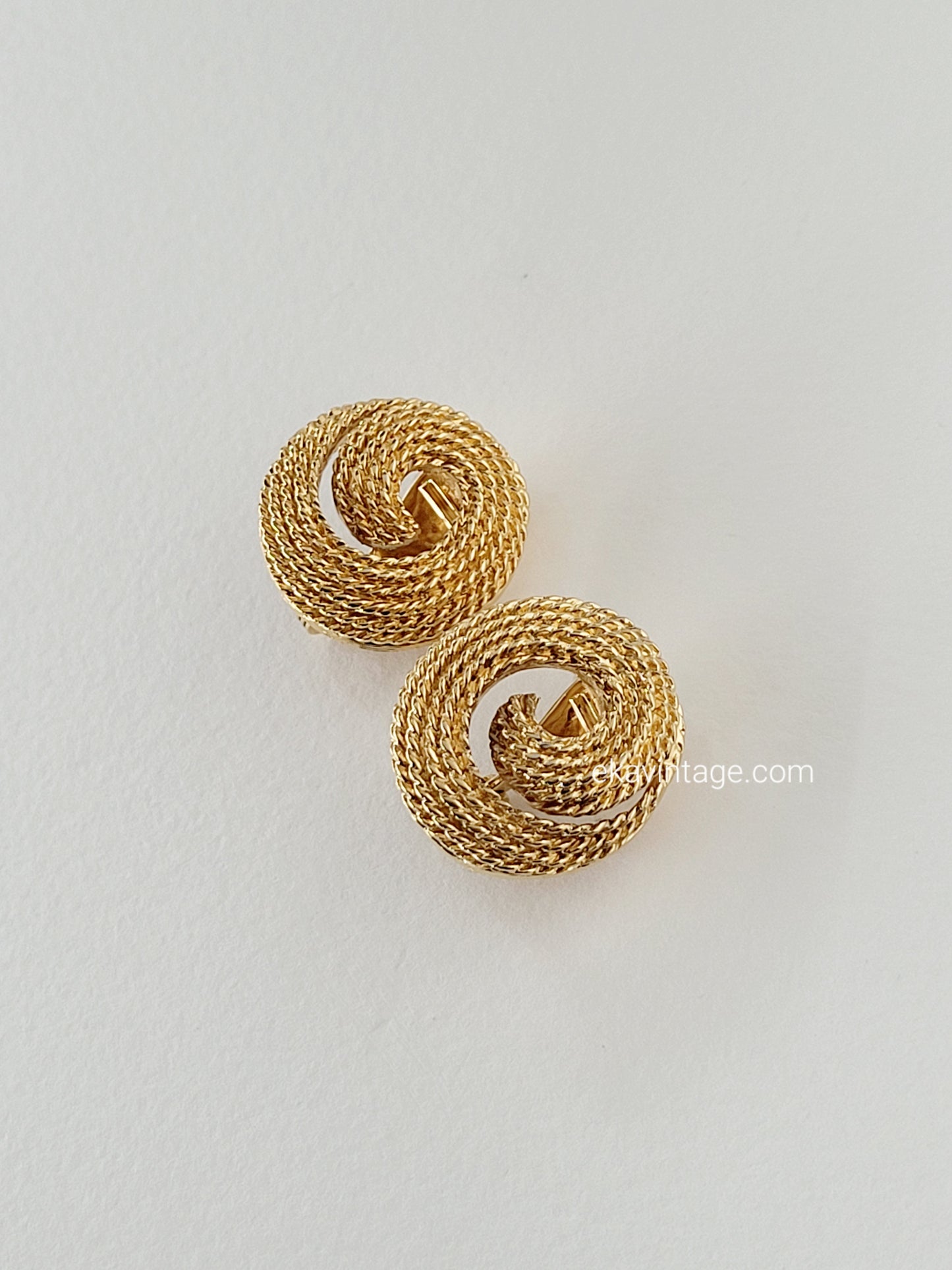Monet - Boucles d'oreilles vintage