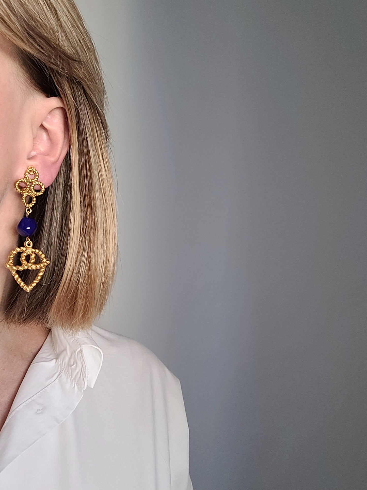 Ted Lapidus - Boucles d'oreilles pendantes