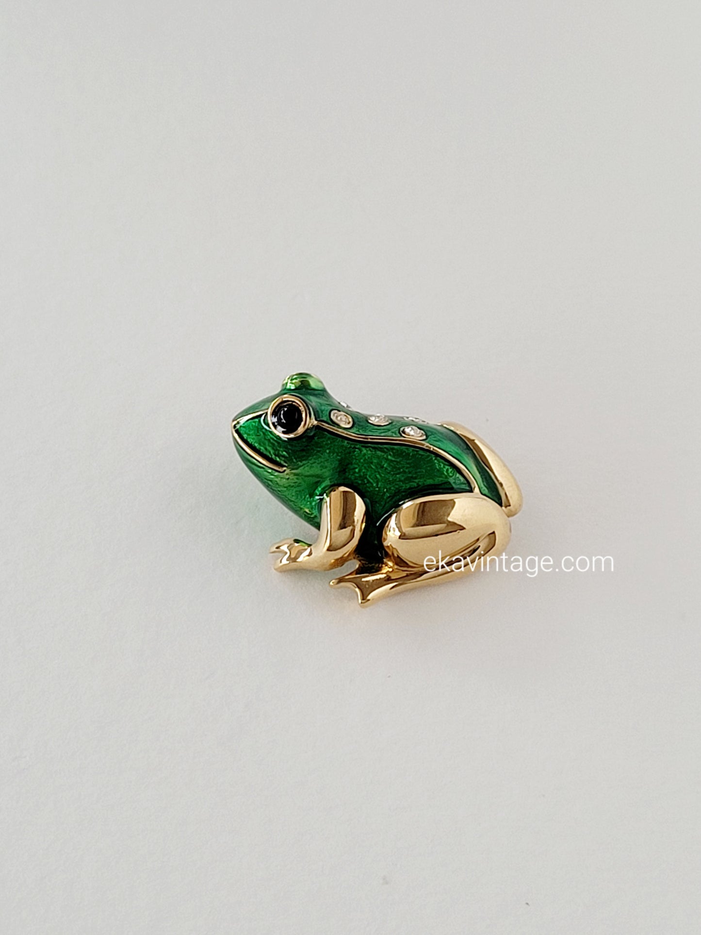 Alpha - Broche vintage - Grenouille