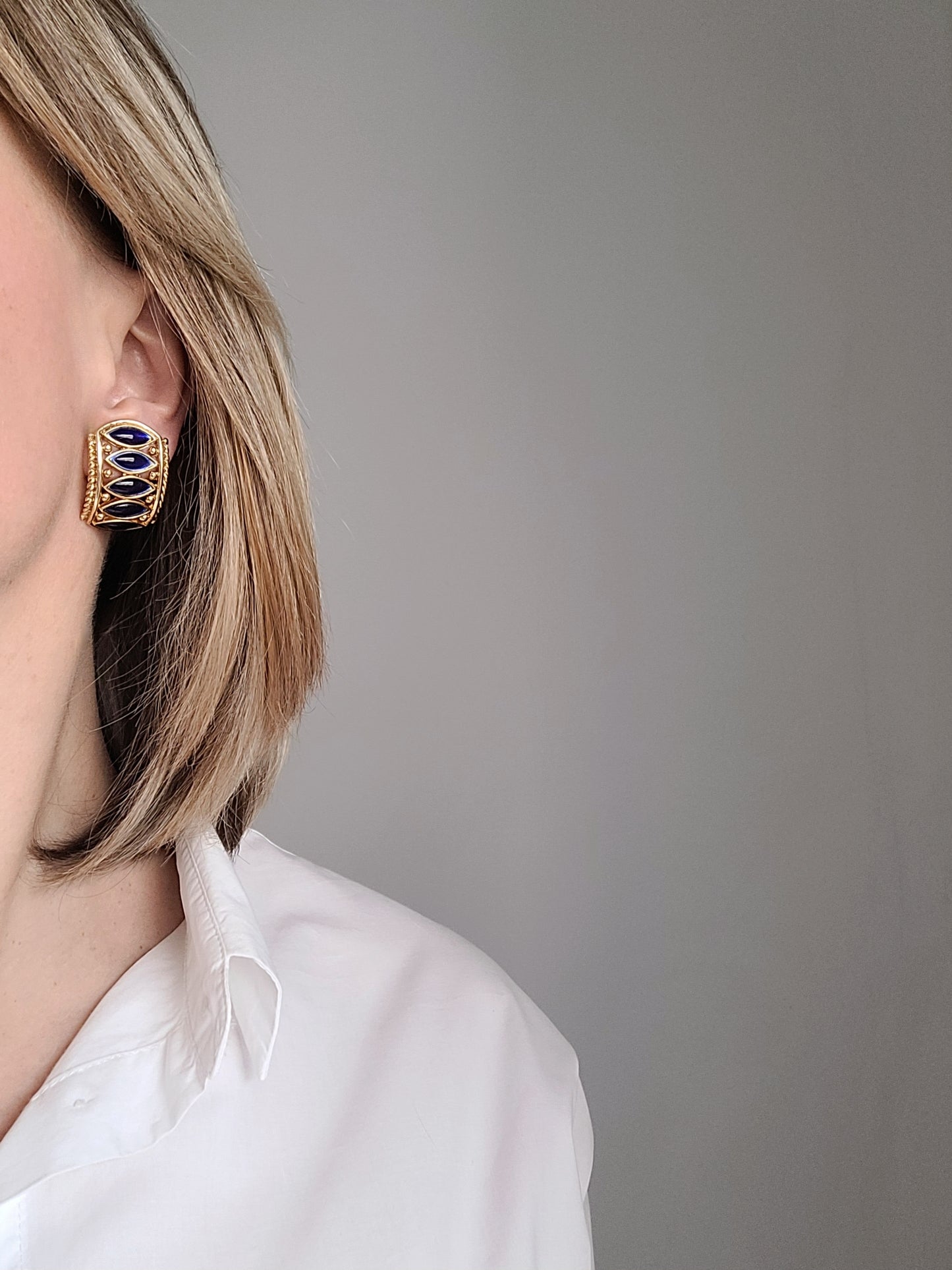 Orena Paris parure - boucles d'oreilles et collier vintage