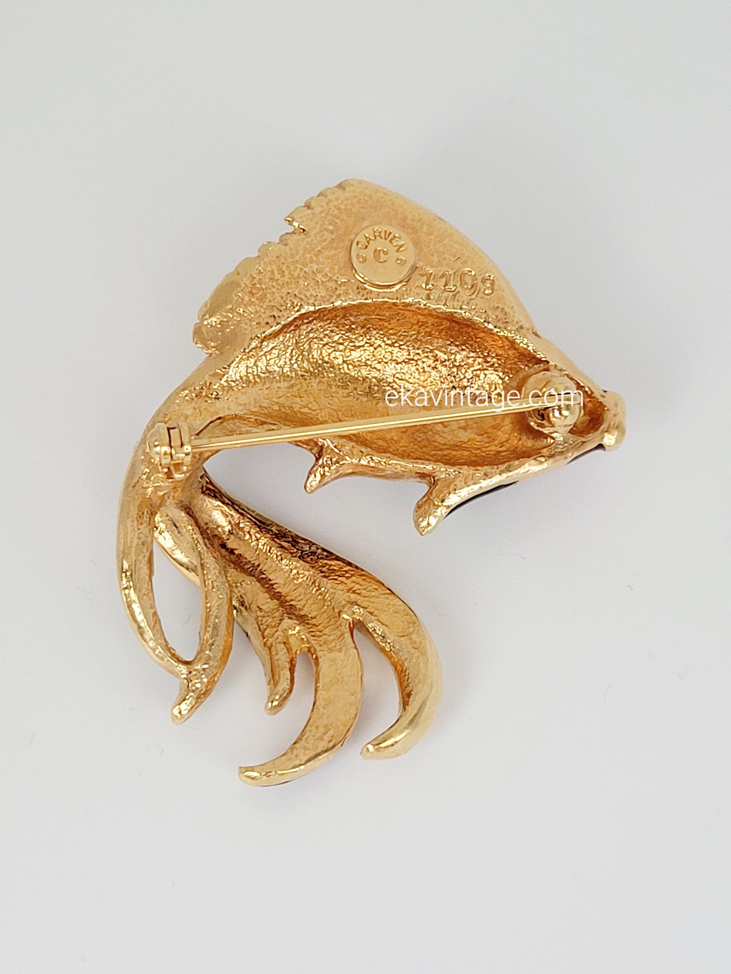 Carven - Broche vintage Poisson