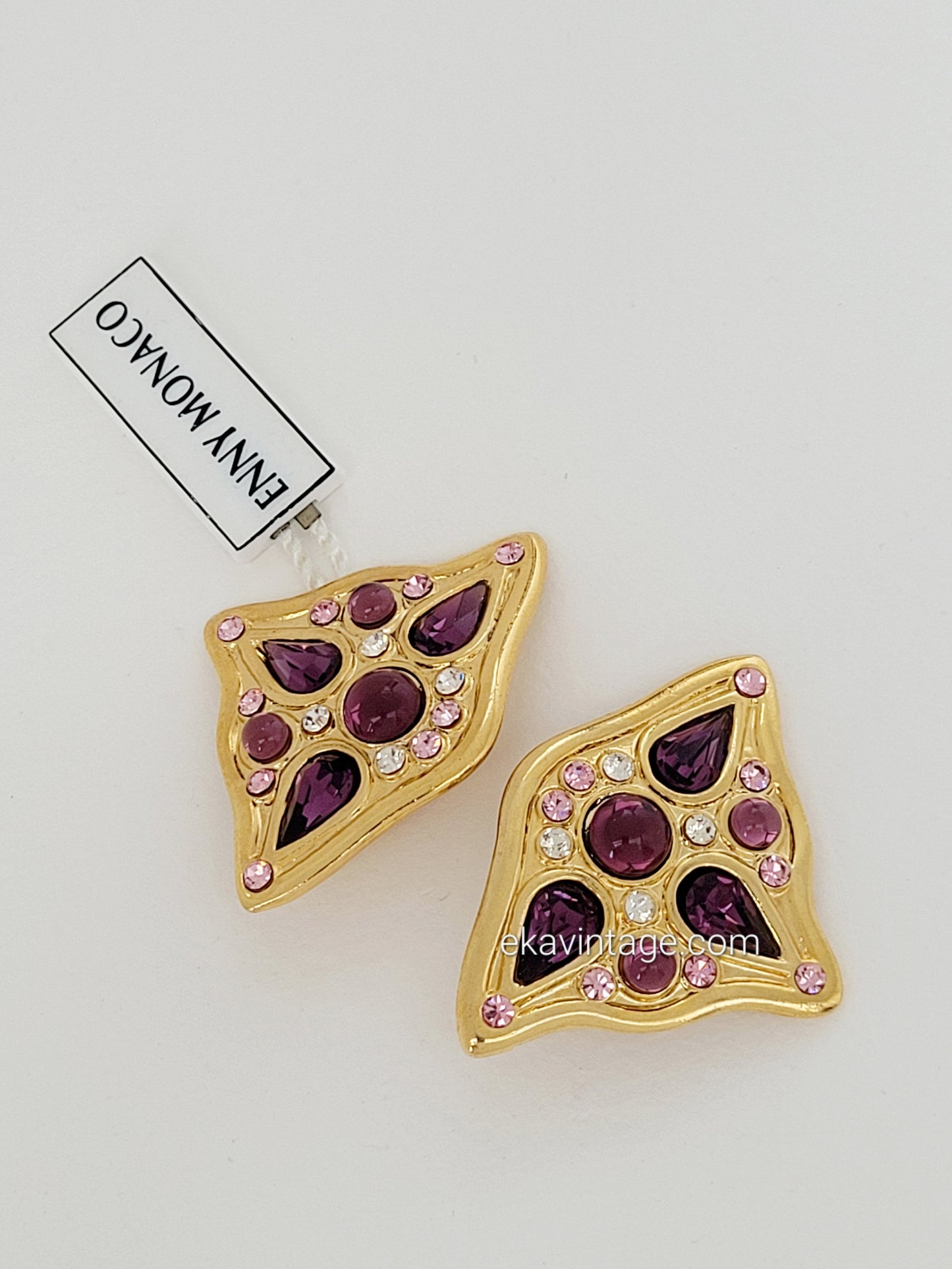 Enny Monaco - Boucles d'oreilles vintage