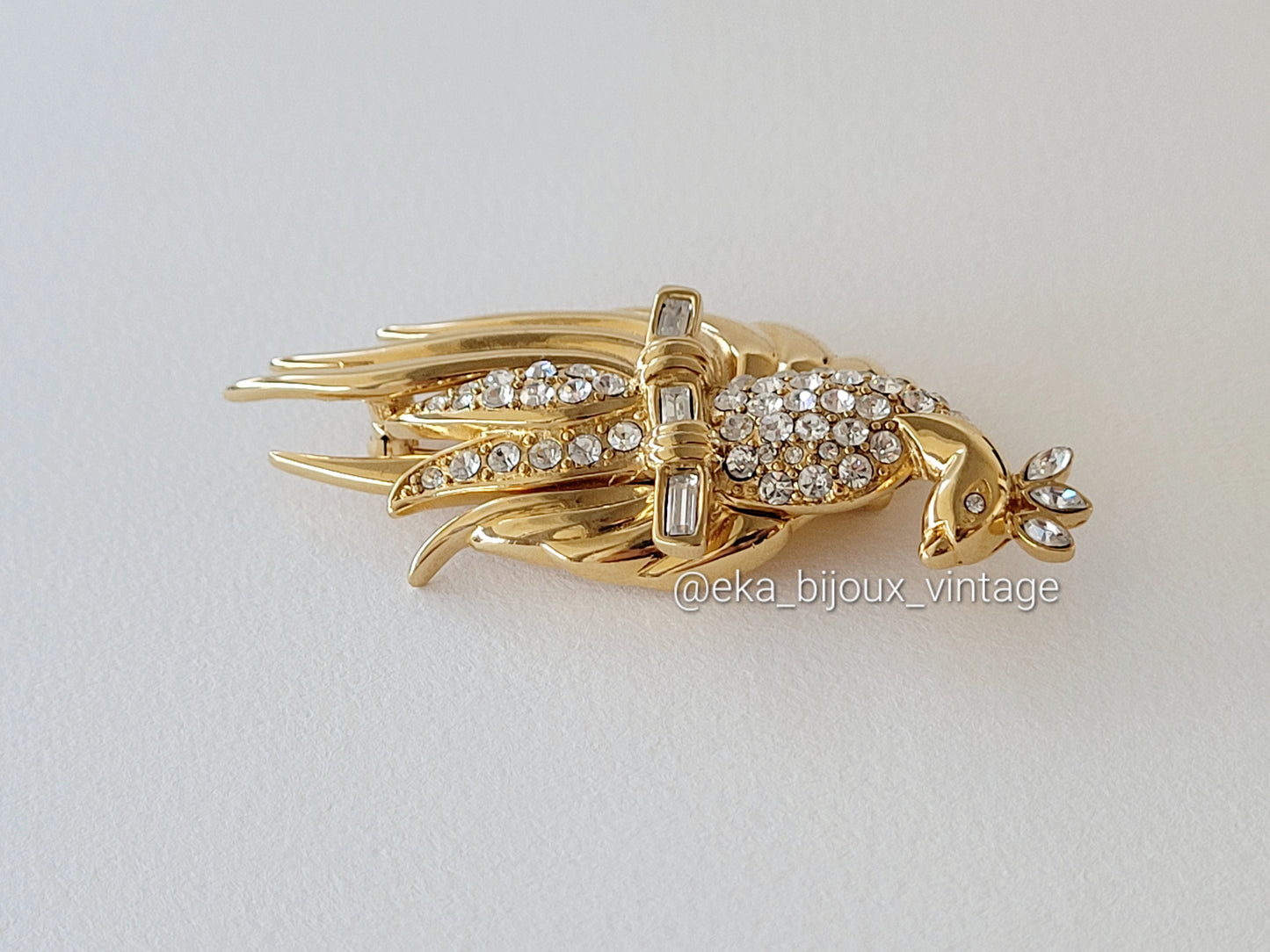 Monet-Broche vintage Oiseau