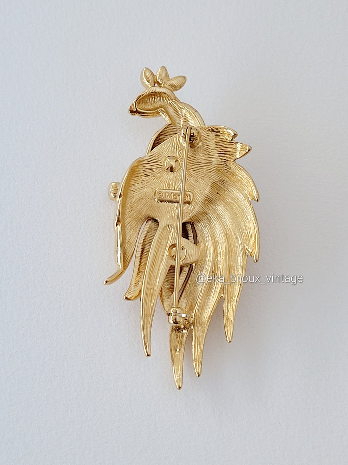 Monet-Broche vintage Oiseau