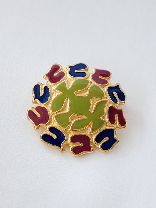 Jacques Esterel - Vintage multicolor brooch