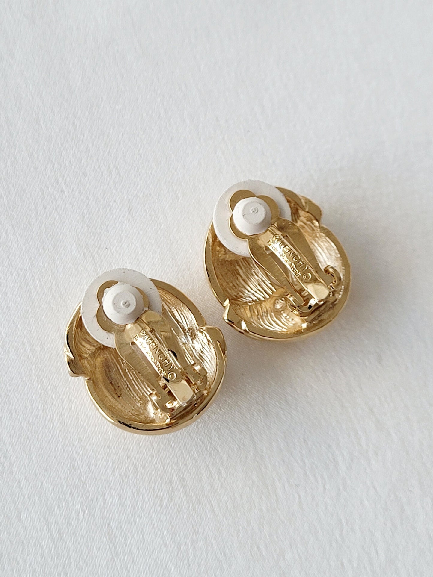 Givenchy  - Boucles d'oreilles vintage Cristaux