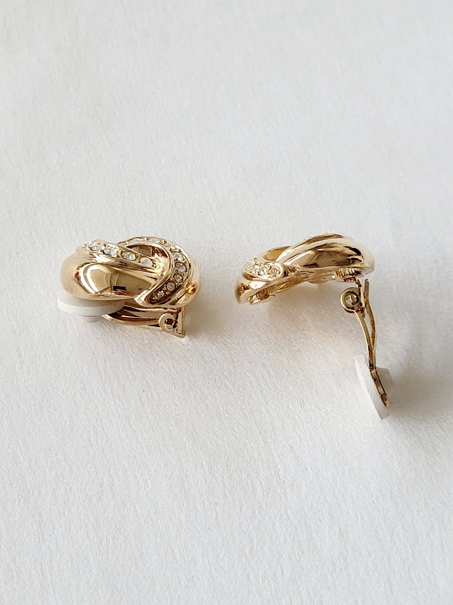 Givenchy  - Boucles d'oreilles vintage Cristaux