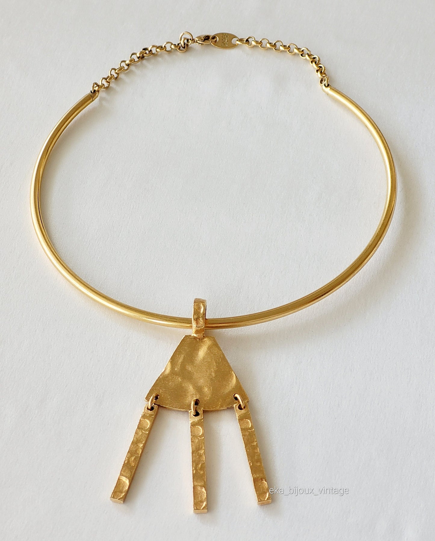 Biche de Bère - Collier vintage - Trois pendentifs