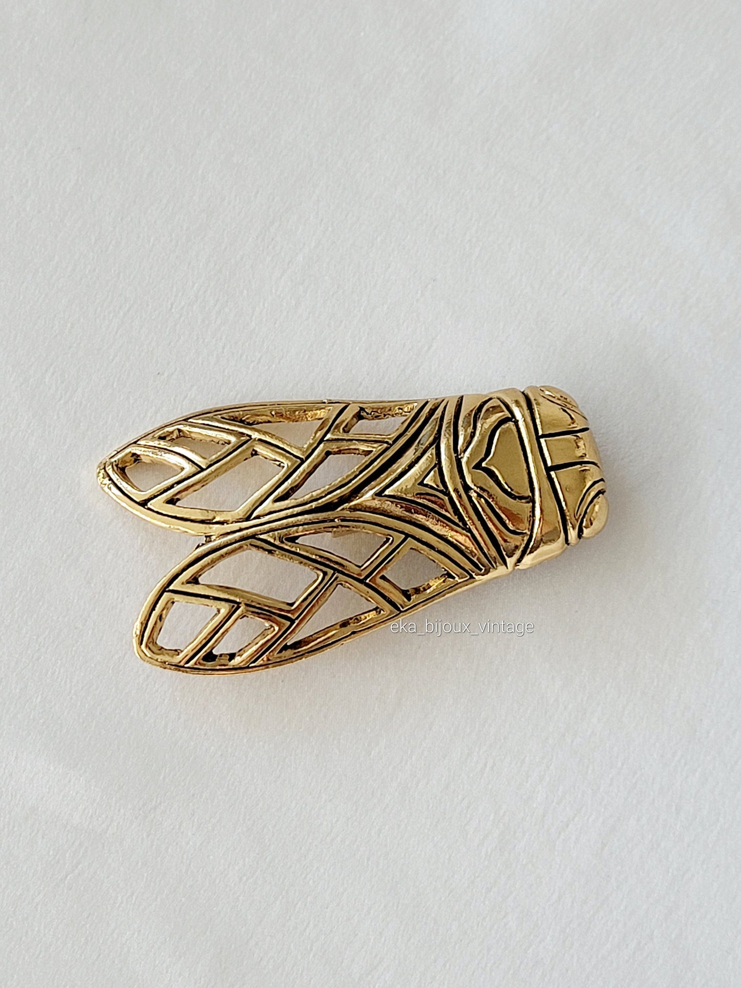 René Gouin - Vintage Cicada brooch