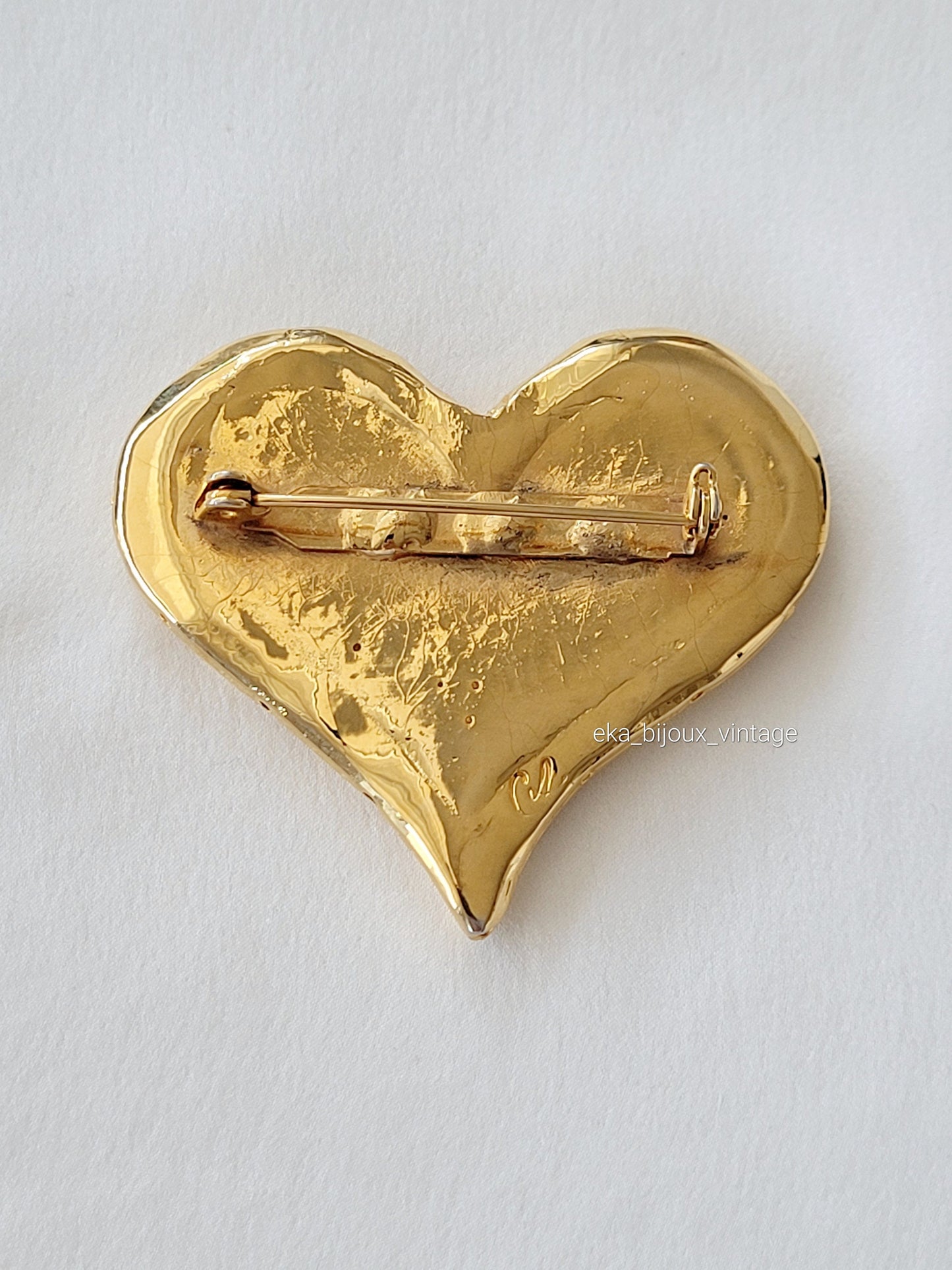 Christian Lacroix - Vintage heart brooch