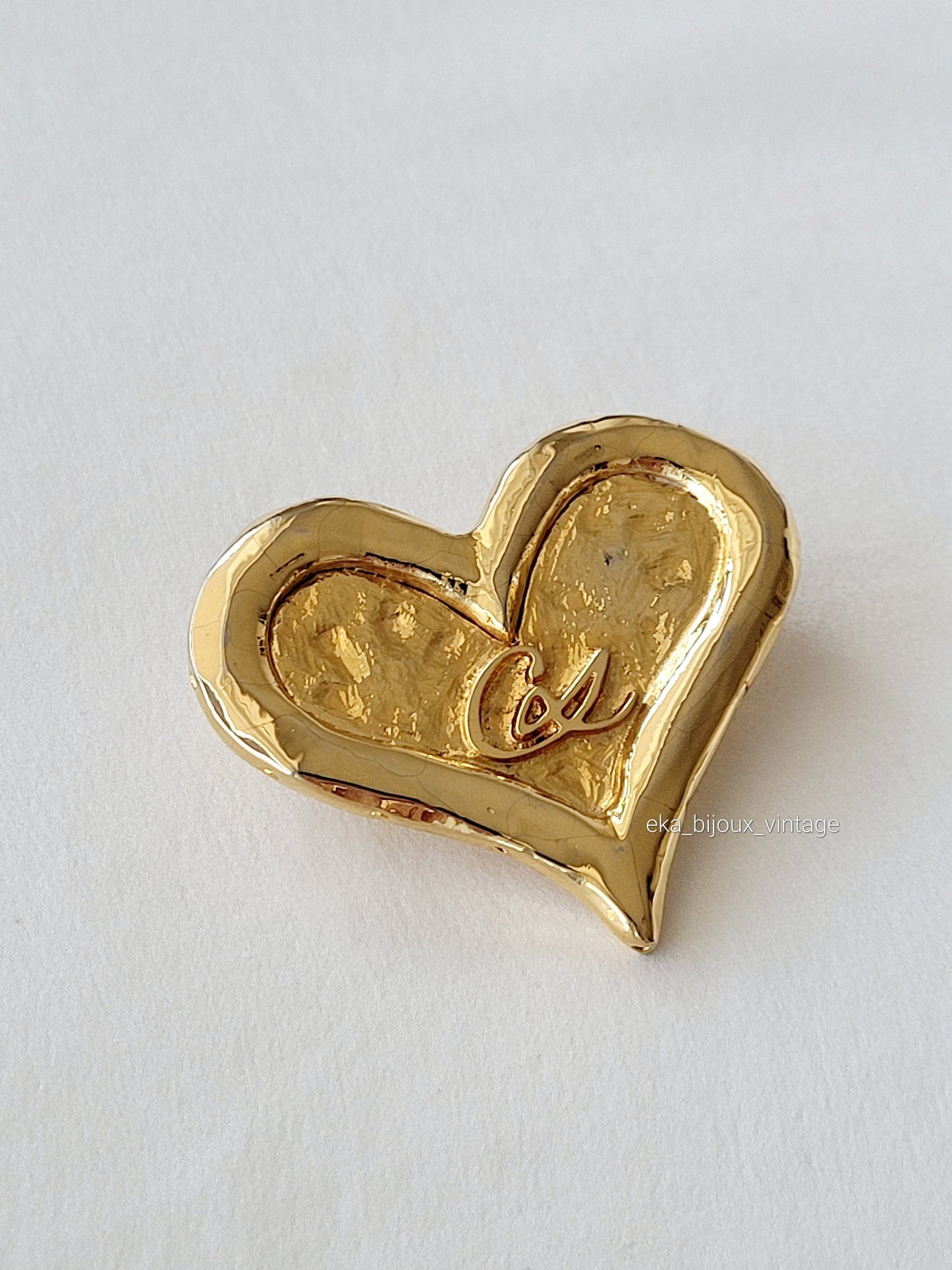 Christian Lacroix - Vintage heart brooch