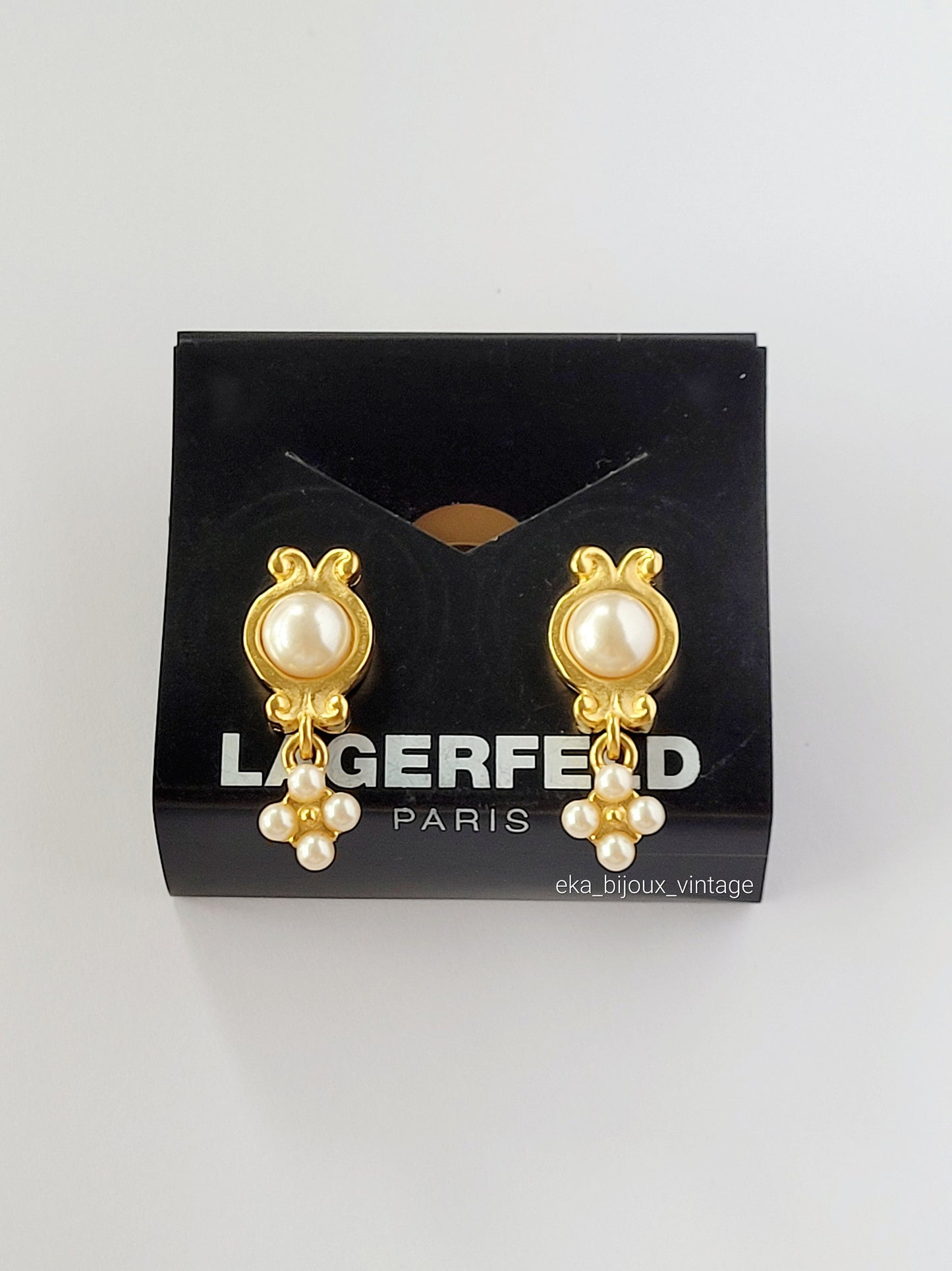 Karl Lagerfeld - Boucles d'oreilles pendantes