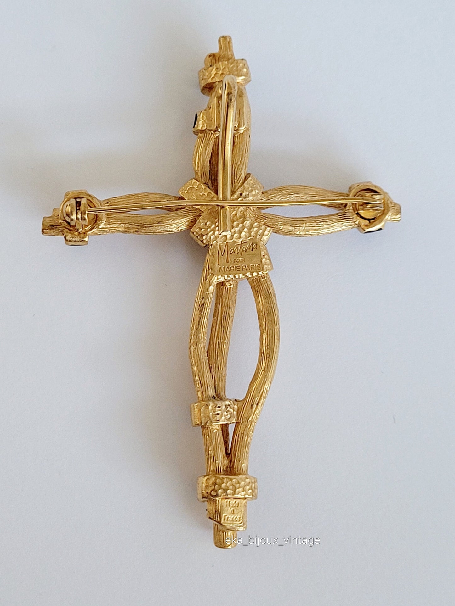 Montana Paris - Broche/Pendentif vintage Croix