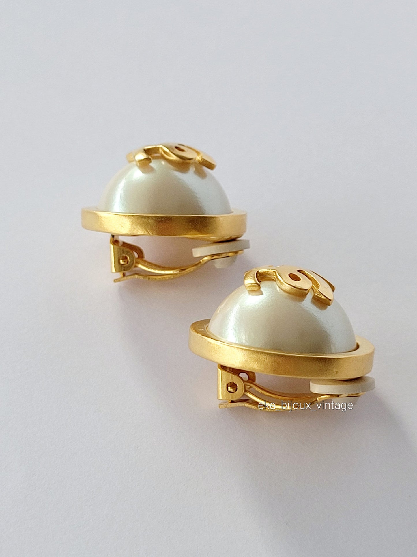 Karl Lagerfeld - Boucles d'oreilles vintage KL