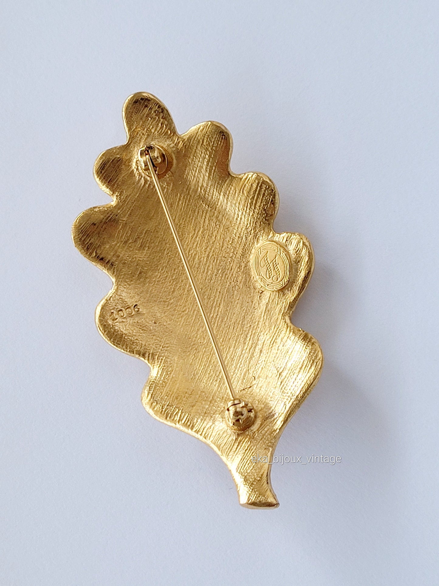 Ines de la Fressange - Vintage Leaf Brooch