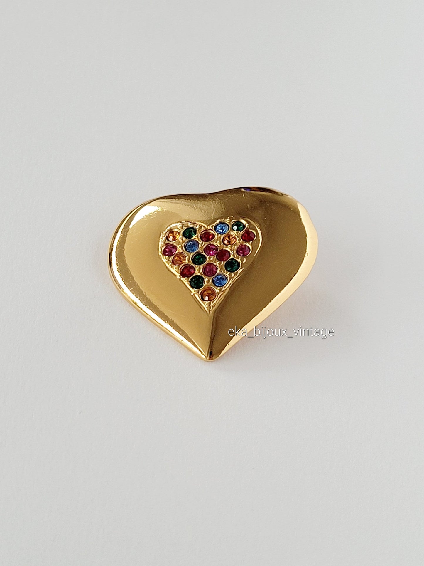 Yves Saint Laurent - Broche vintage Cœur