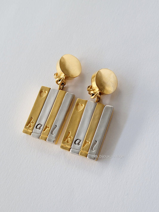 Karl Lagerfeld - KARL vintage earrings