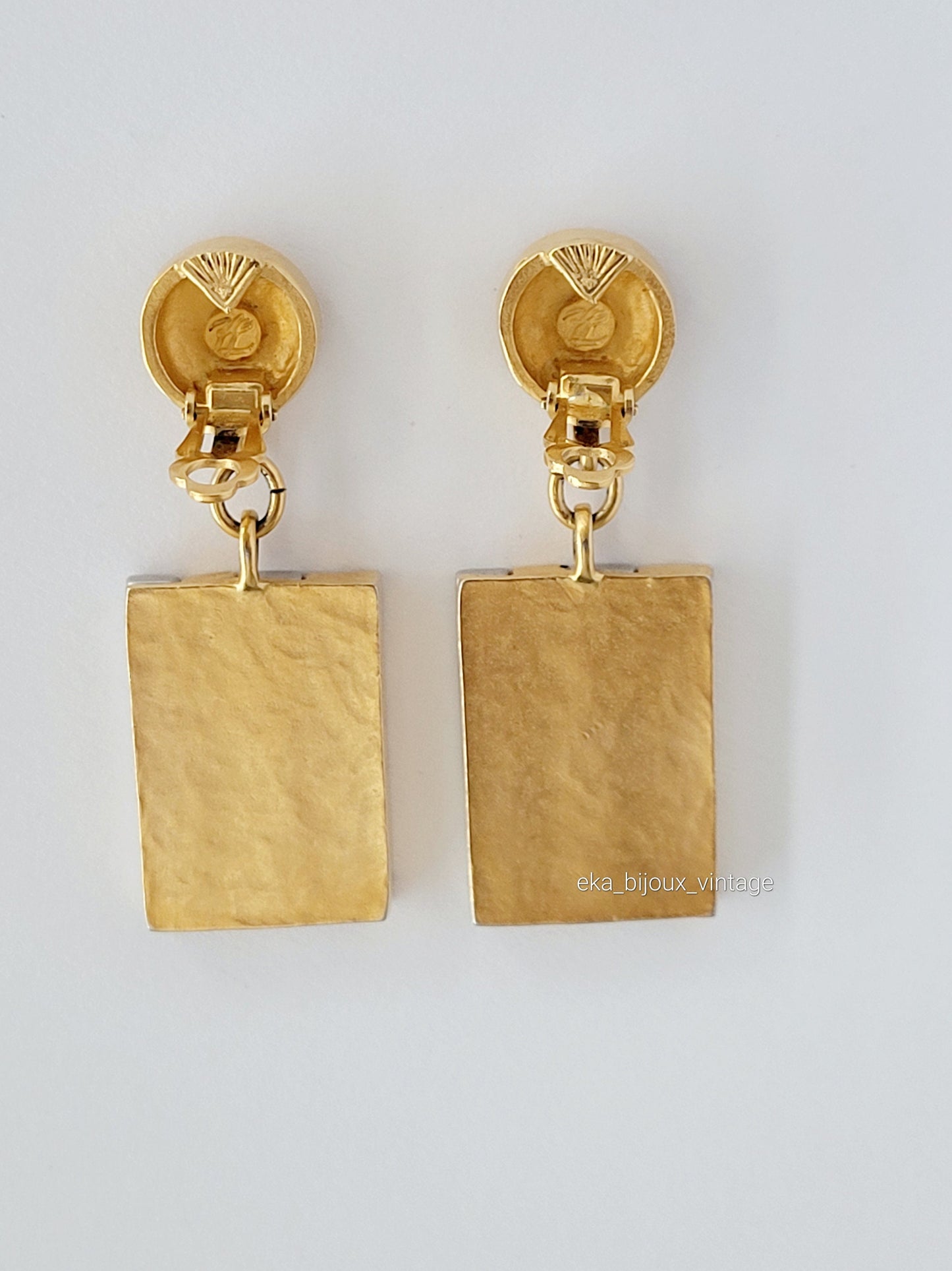 Karl Lagerfeld - Boucles d'oreilles vintage KARL