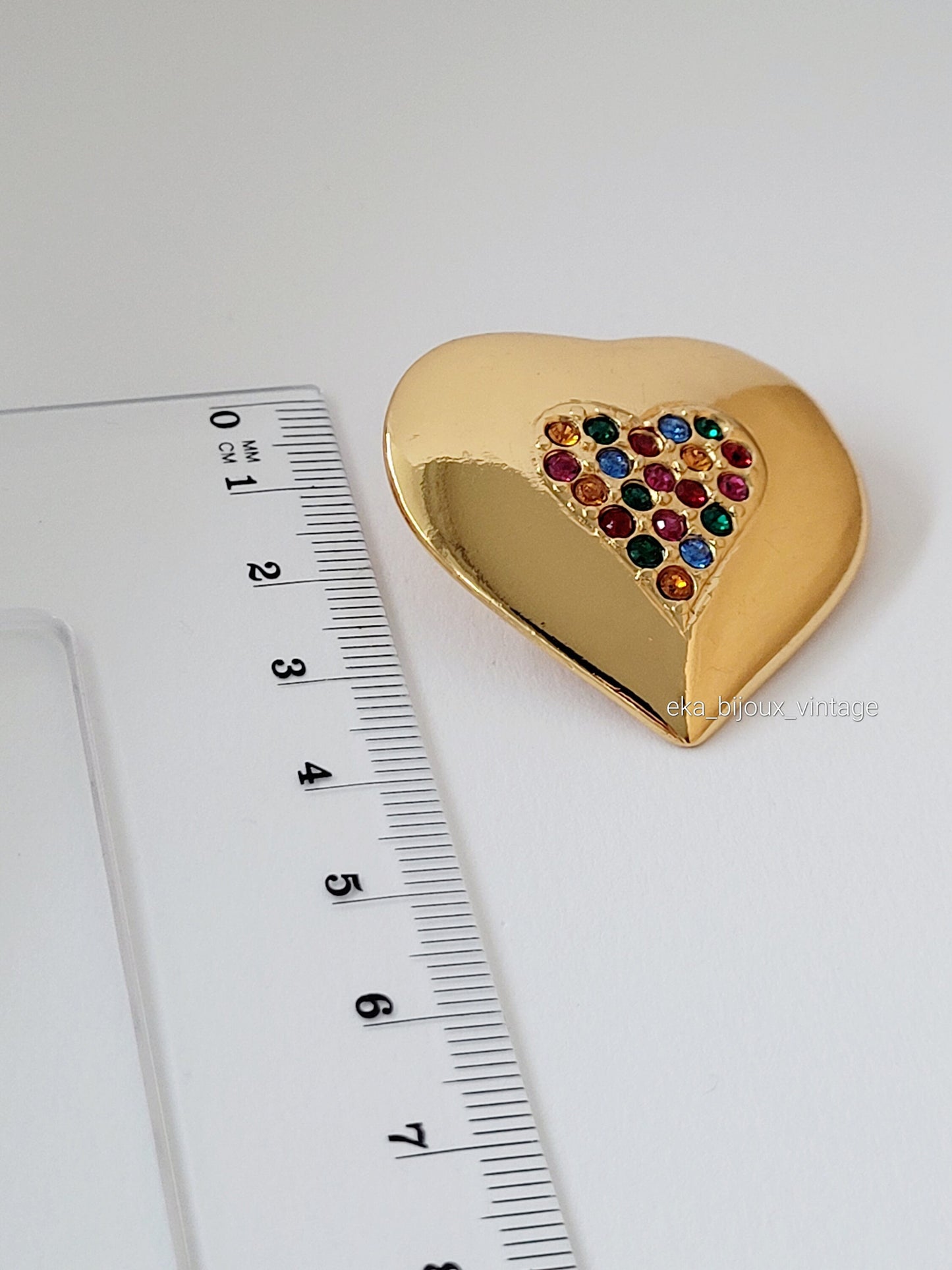 Yves Saint Laurent - Vintage Heart Brooch