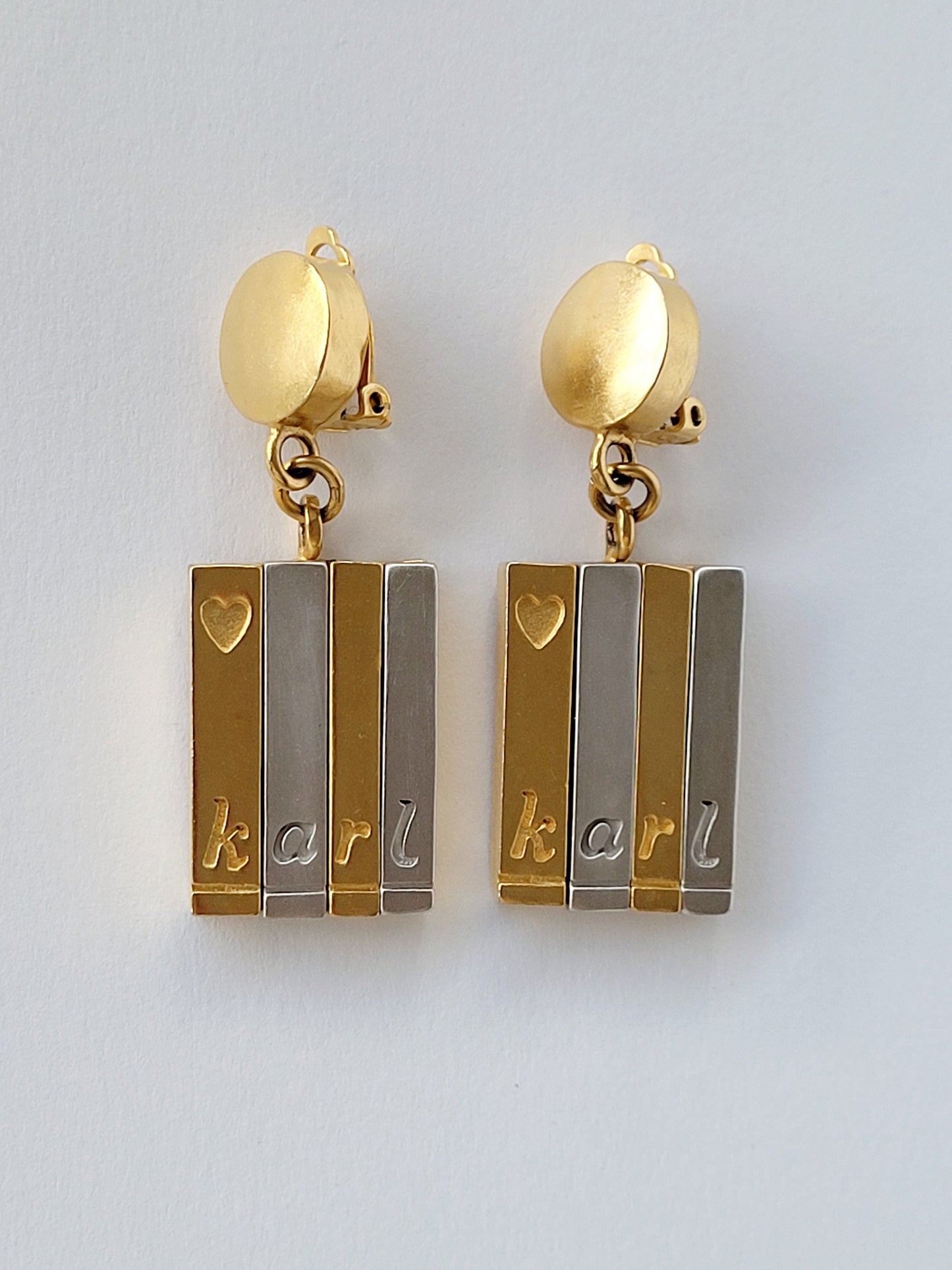 Karl Lagerfeld - Boucles d'oreilles vintage KARL