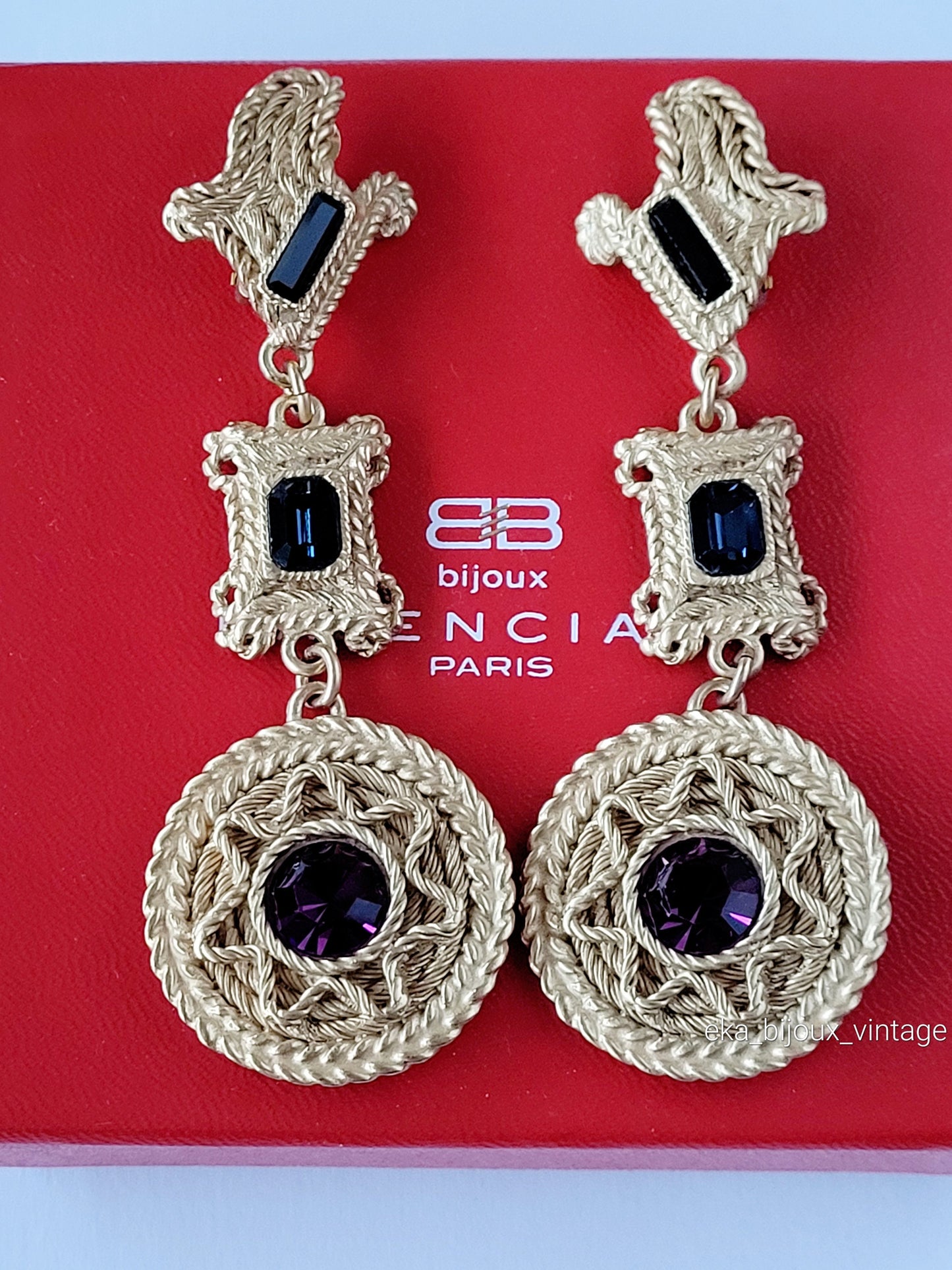 Balenciaga - Boucles d'oreilles pendantes vintage