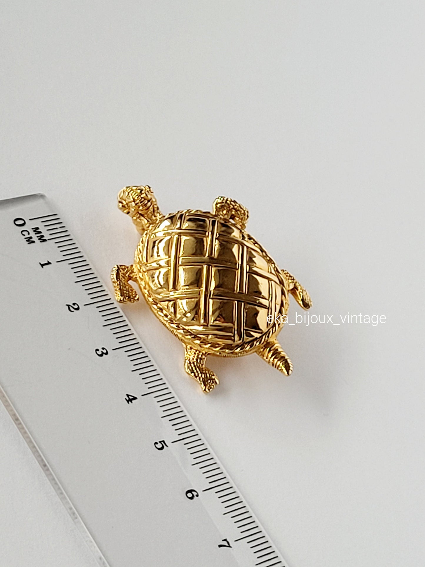 Carven - Broche vintage Tortue