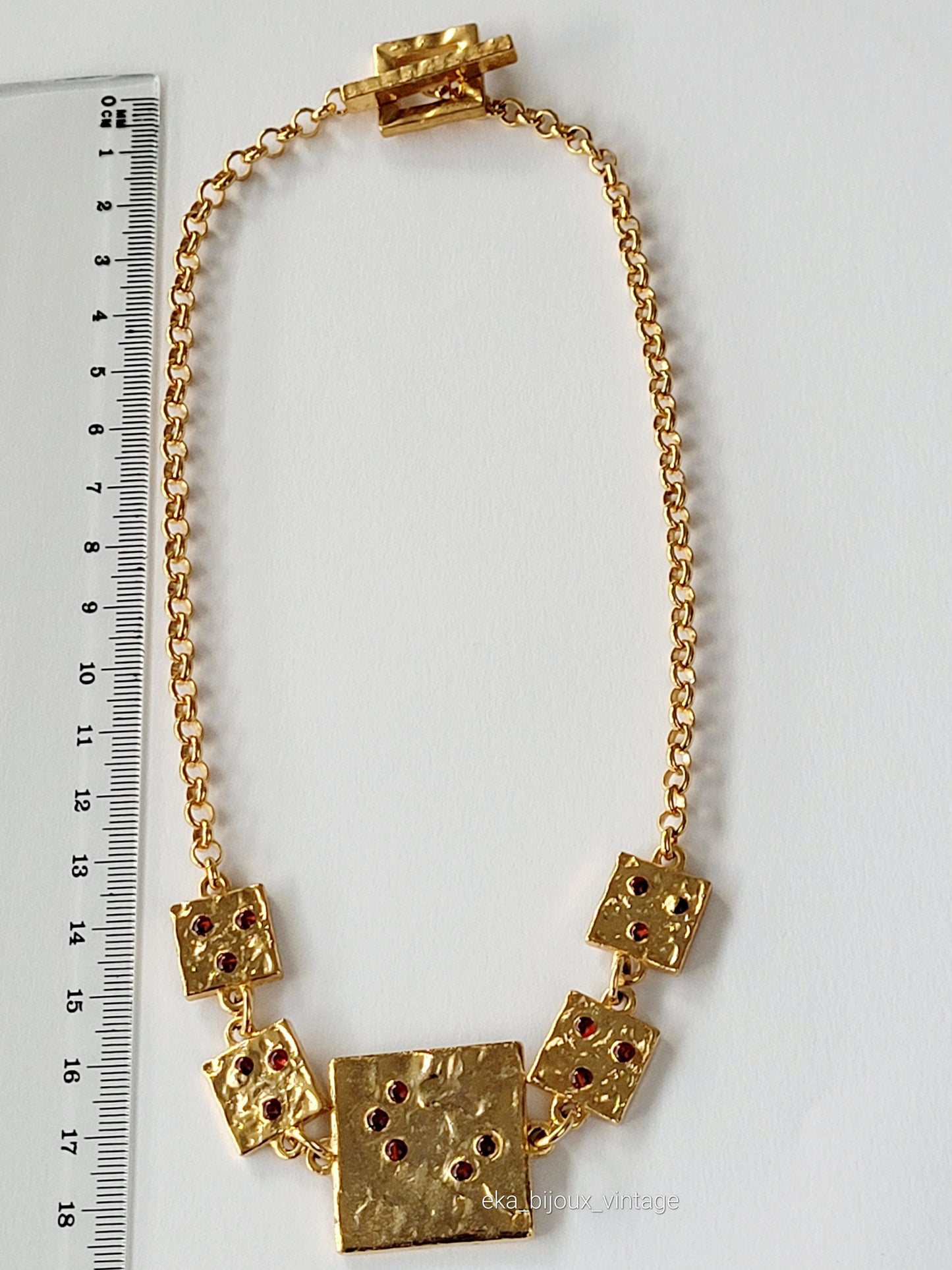 Biche de Bere - Vintage golden necklace