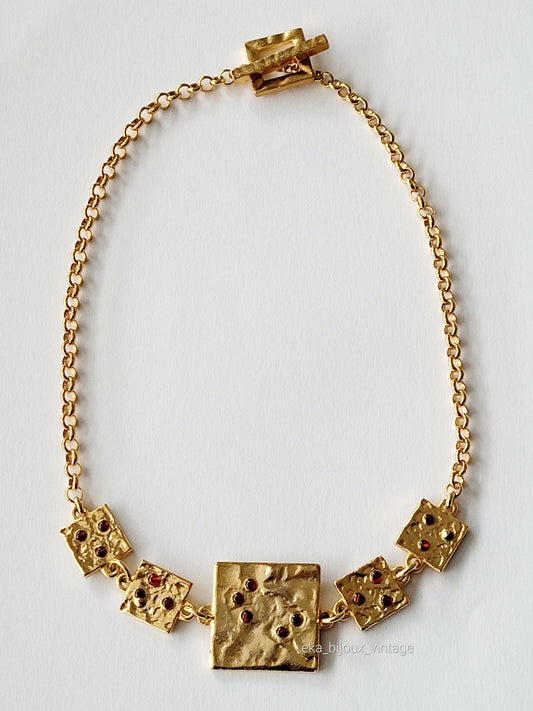 Biche de Bere - Vintage golden necklace