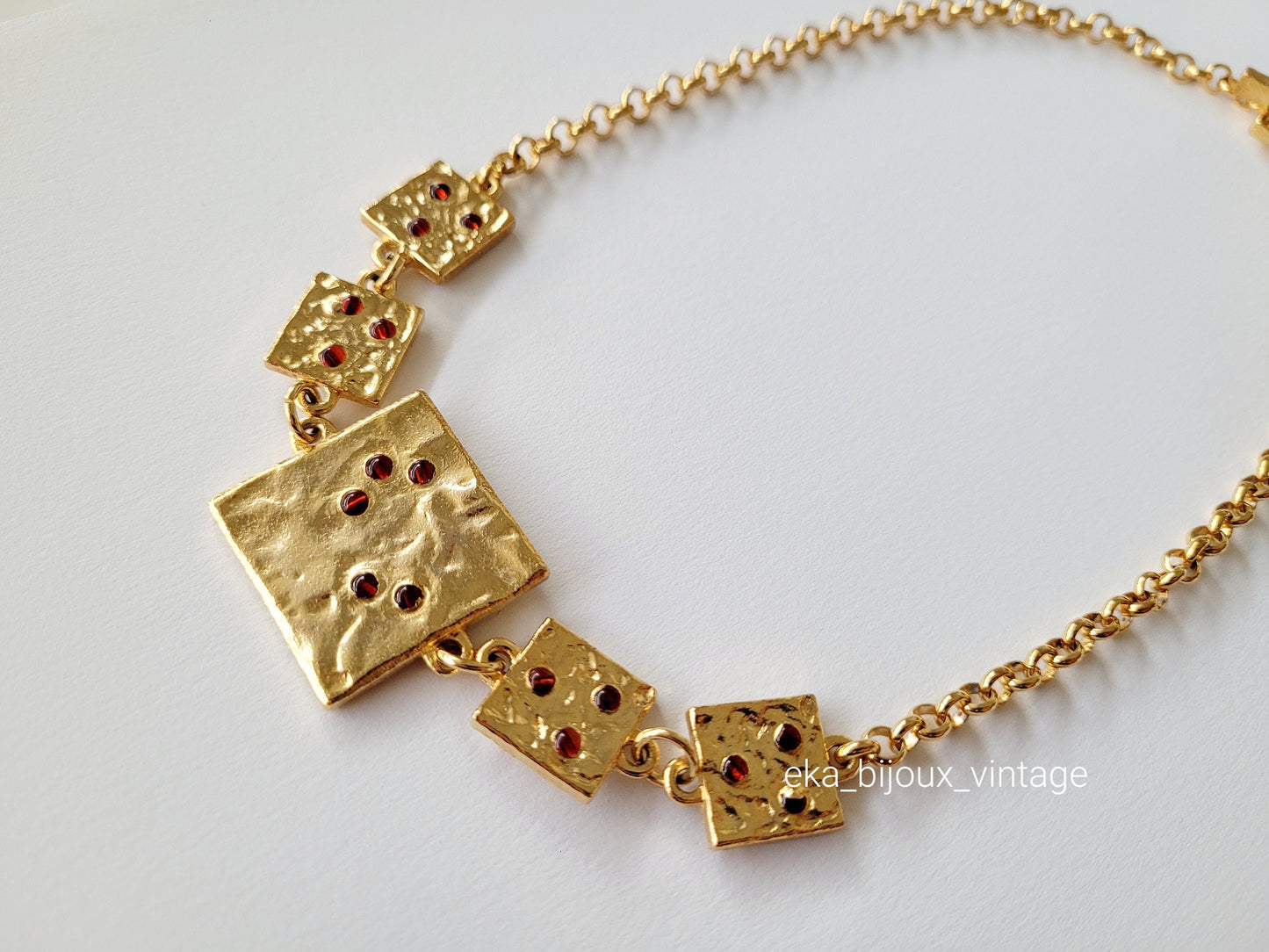 Biche de Bere - Vintage golden necklace