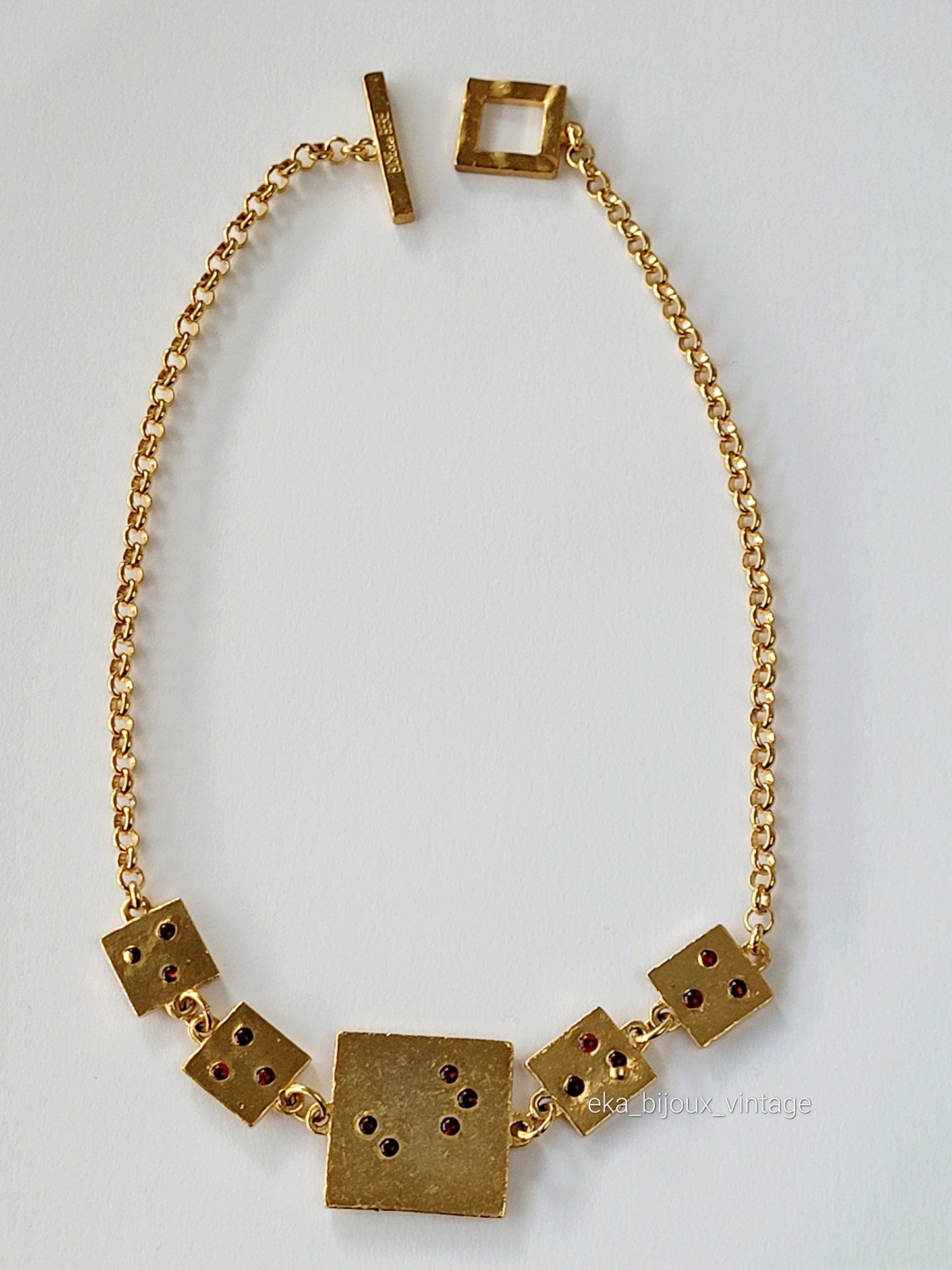 Biche de Bere - Vintage golden necklace