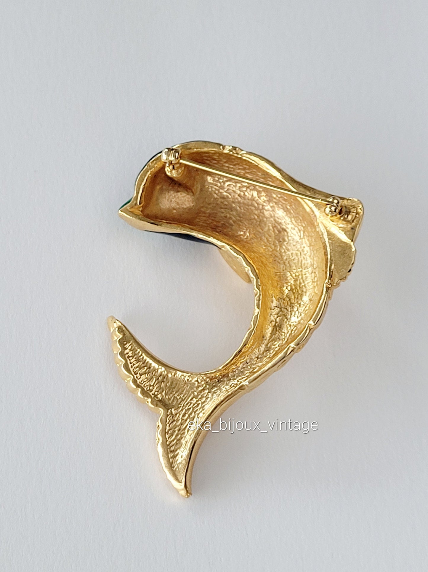 Vintage fish-shaped brooch