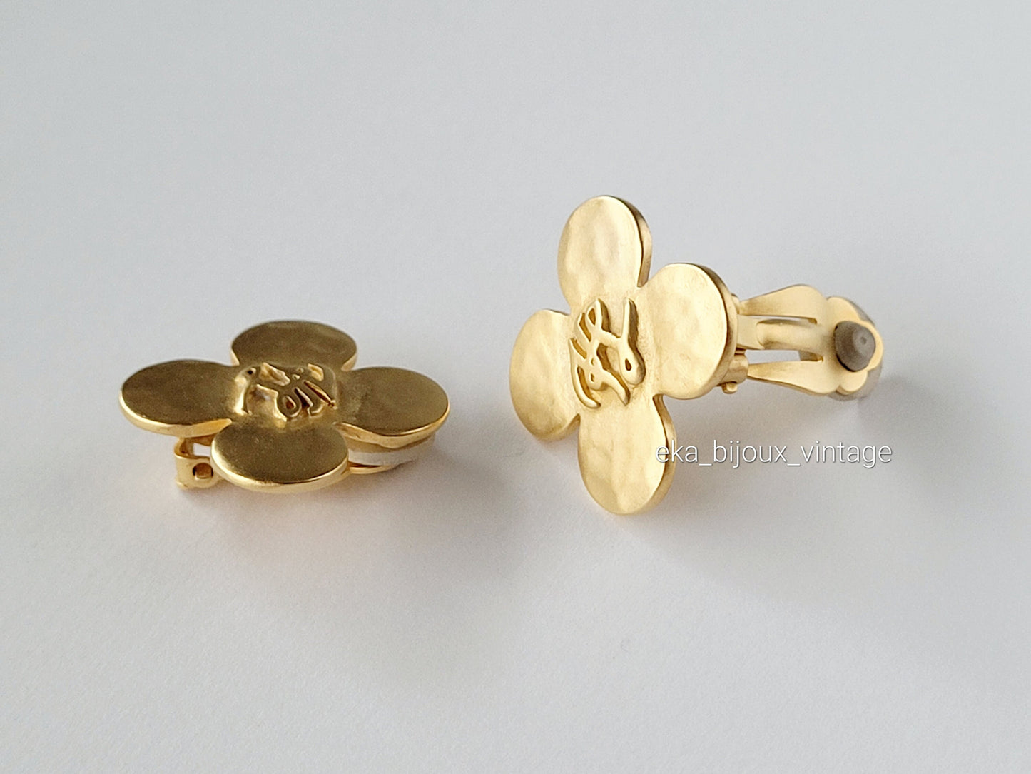 Karl Lagerfeld - Boucles d'oreilles vintage KL