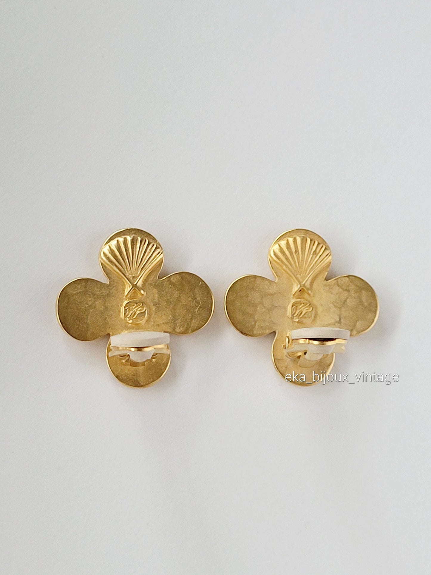 Karl Lagerfeld - Boucles d'oreilles vintage KL