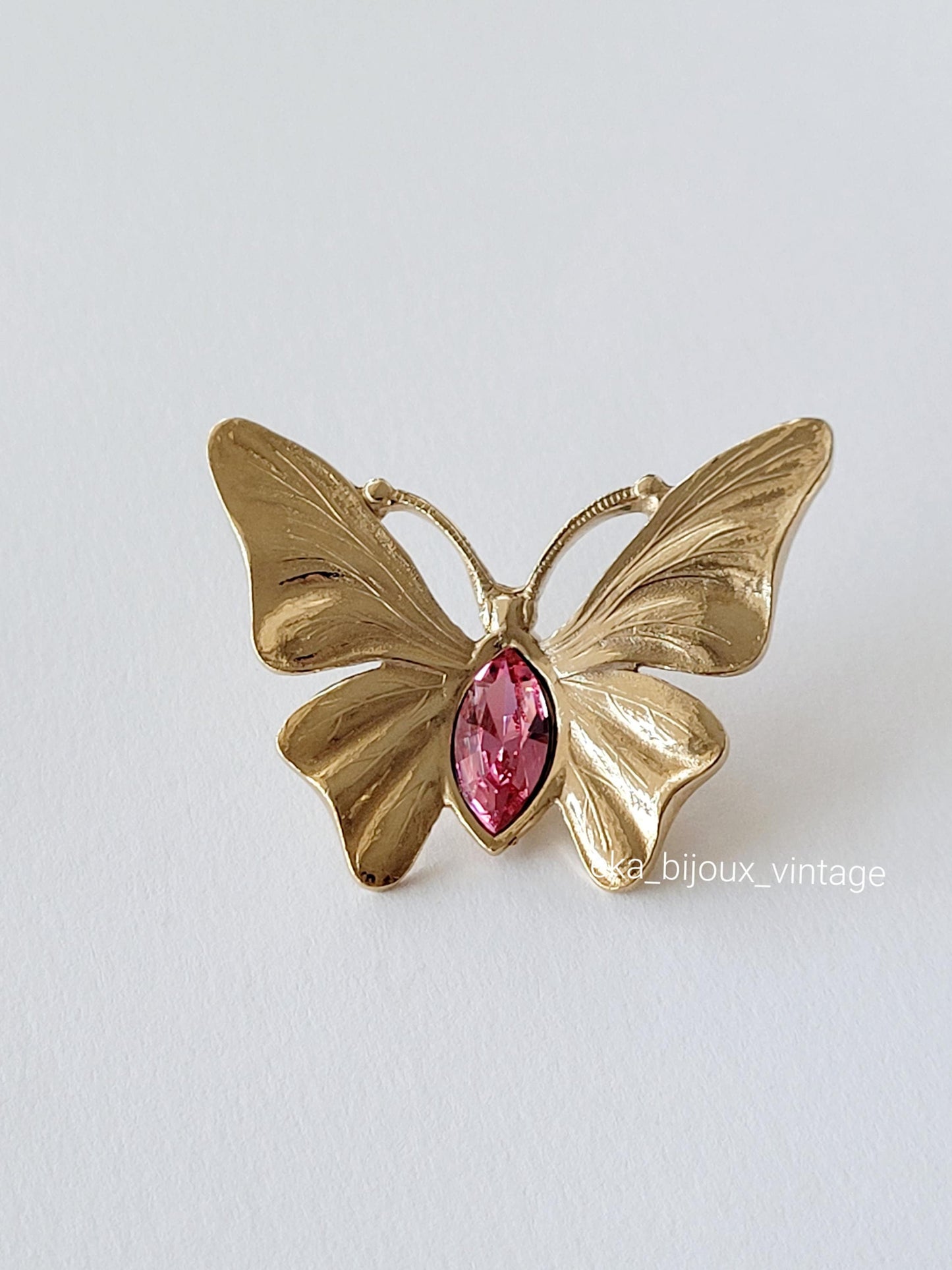 Philippe Ferrandis - Pink Butterfly brooch