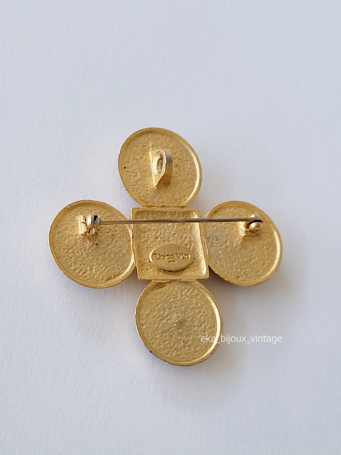 Dolce Vita - Vintage Cross Brooch/Pendant