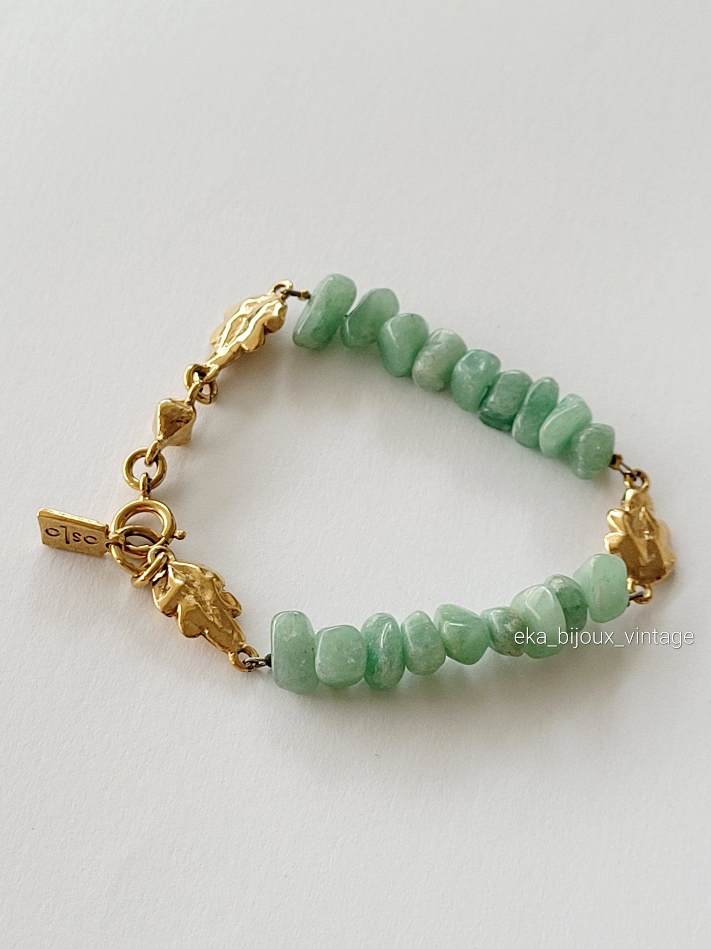 Oslo - Vintage Green Aventurine Bracelet